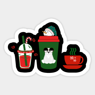 Cute Christmas Coffee Sticker